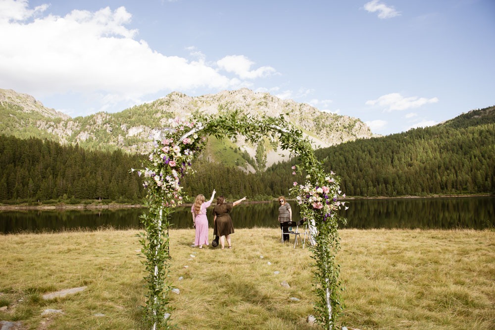 Cerimonia di matrimonio al Lago Palù in Valmalenco