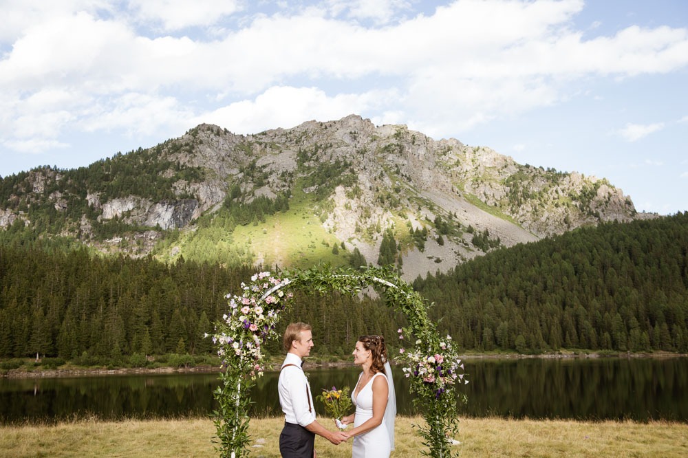 Cerimonia di matrimonio al Lago Palù in Valmalenco